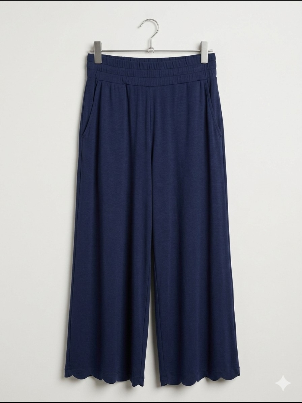 FP Movement Navy Wide Leg Lounge Pants Fluid Flowy Yoga Athleisure Size Small - Picture 1 of 6